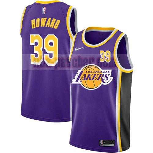 Maillot Los Angeles Lakers Homme Dwight Howard 39 Édition City 2020-21 Pourpre