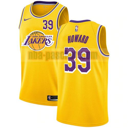 Maillot Los Angeles Lakers Homme Dwight Howard 39 Édition de la ville 2021 Jaune