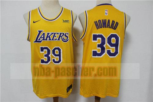 Maillot Los Angeles Lakers Homme HOWARD 39 Édition Fan jaune