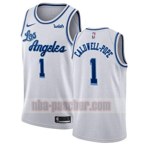 Maillot Los Angeles Lakers Homme Kentavious caldwell pope 1 2019-20 blanc