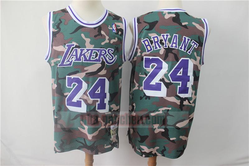 Maillot Los Angeles Lakers Homme Kobe Bryant 24 Camuflaje