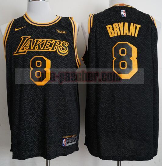 Maillot Los Angeles Lakers Homme Kobe Bryant 8 Basketball Noir