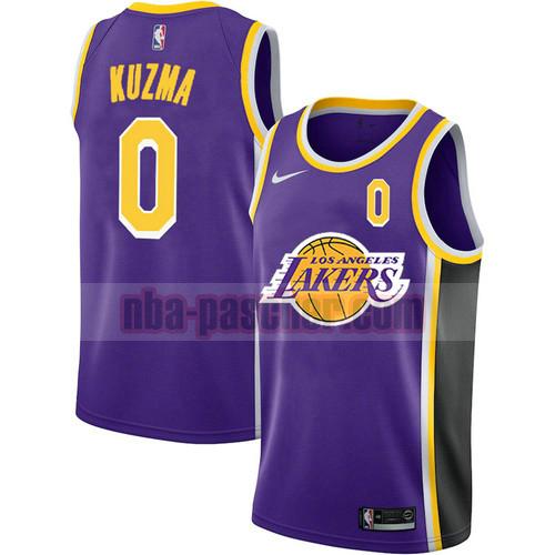 Maillot Los Angeles Lakers Homme Kyle Kuzma 0 2020-Édition de la ville 2021 Pourpre