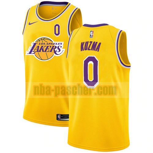 Maillot Los Angeles Lakers Homme Kyle Kuzma 0 Édition de la ville 2021 Jaune