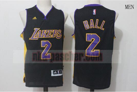 Maillot Los Angeles Lakers Homme Lonzo Ball 2 Noir