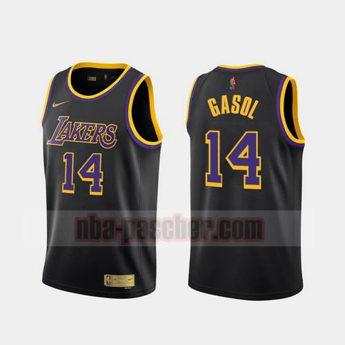 Maillot Los Angeles Lakers Homme Marc Gasol 14 2020-21 Earned Edition Noir