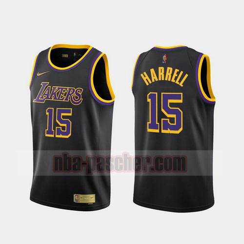 Maillot Los Angeles Lakers Homme Montrezl Harrell 15 2020-21 Earned Edition Noir
