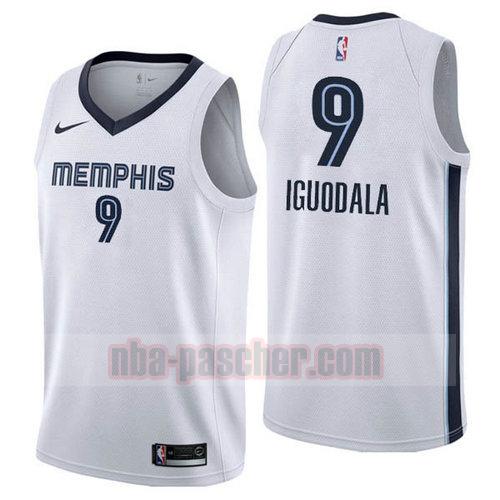 Maillot Memphis Grizzlies Homme Andre Iguodala 9 2018-2019 blanc