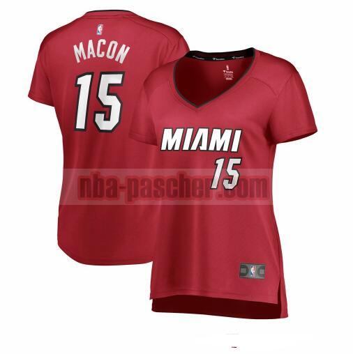 Maillot Miami Heat Femme Daryl Macon 15 statement edition Rouge