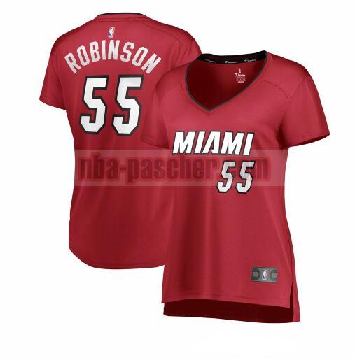 Maillot Miami Heat Femme Duncan Robinson 55 statement edition Rouge