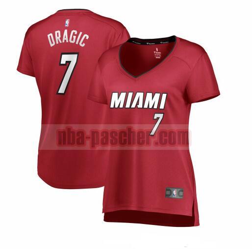 Maillot Miami Heat Femme Goran Dragic 7 statement edition Rouge