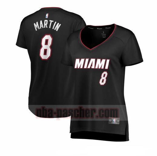 Maillot Miami Heat Femme Jeremiah Martin 8 icon edition Noir