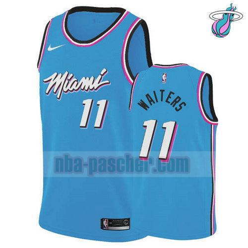 Maillot Miami Heat Homme Dion Waiters 11 vice night Bleu