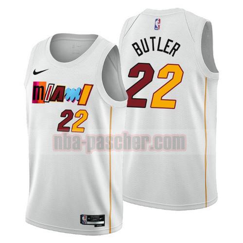 Maillot Miami Heat Homme Jimmy Butler 22 2022-2023 City Edition Blanc