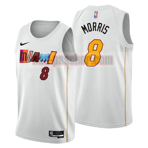 Maillot Miami Heat Homme Markieff Morris 8 2022-2023 City Edition Blanc