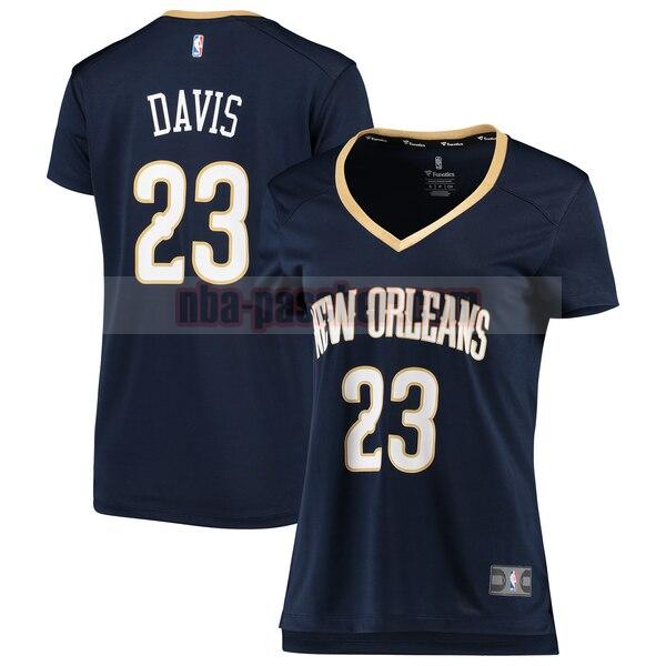 Maillot New Orleans Pelicans Femme Anthony Davis 23 icon edition Bleu marin