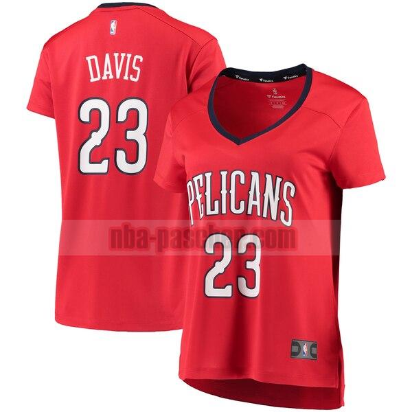Maillot New Orleans Pelicans Femme Anthony Davis 23 statement edition Rouge