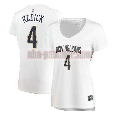 Maillot New Orleans Pelicans Femme JJ Redick 4 association edition Blanc