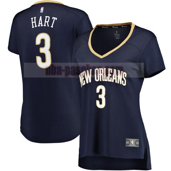 Maillot New Orleans Pelicans Femme Josh Hart 3 icon edition Bleu marin