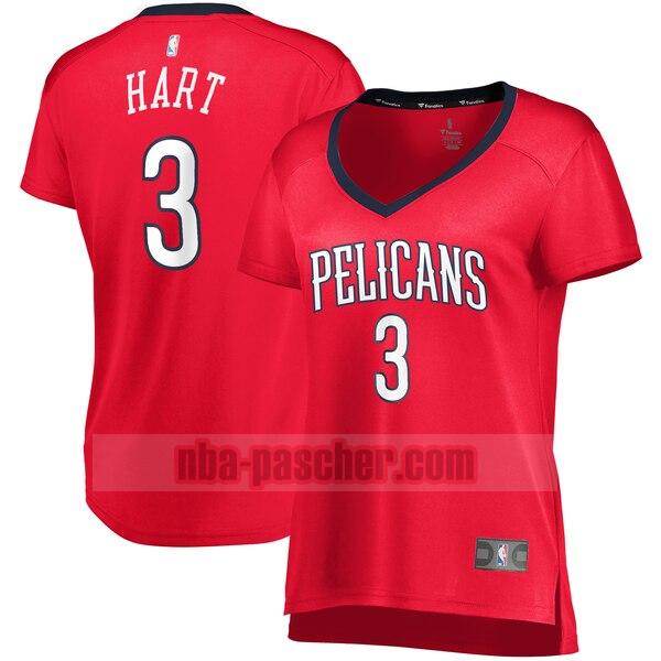 Maillot New Orleans Pelicans Femme Josh Hart 3 statement edition Rouge