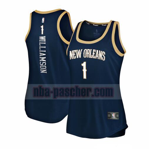 Maillot New Orleans Pelicans Femme Zion Williamson 1 2019-2020 icon edition Bleu marin