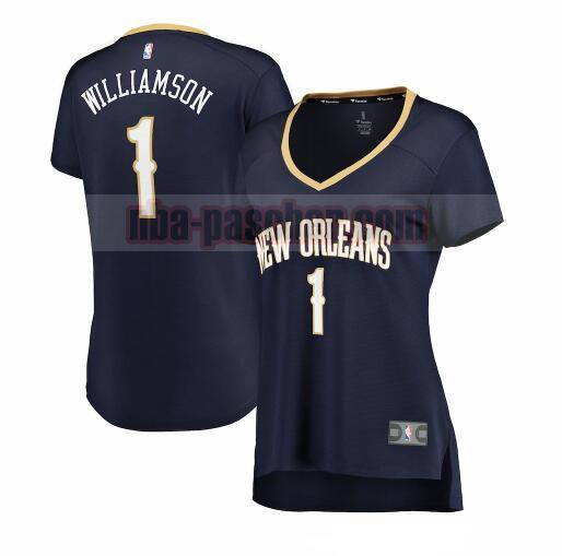 Maillot New Orleans Pelicans Femme Zion Williamson 1 icon edition Bleu marin