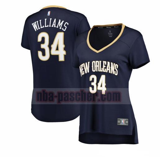 Maillot New Orleans Pelicans Femme Zylan Cheatham 34 statement edition Rouge