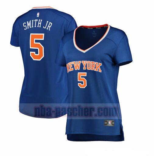 Maillot New York Knicks Femme Dennis Smith Jr. 5 icon edition Bleu