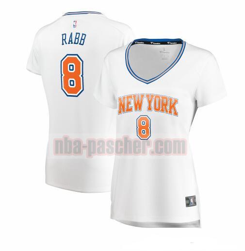 Maillot New York Knicks Femme Ivan Rabb 8 association edition Blanc
