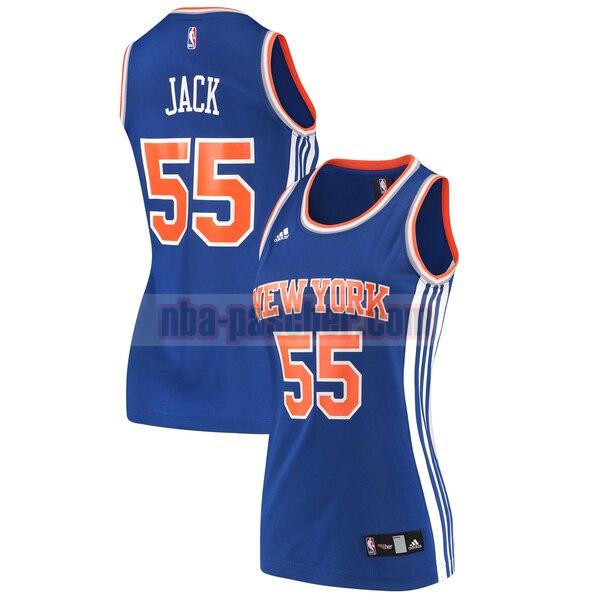 Maillot New York Knicks Femme Jarrett Jack 55 Réplique Bleu