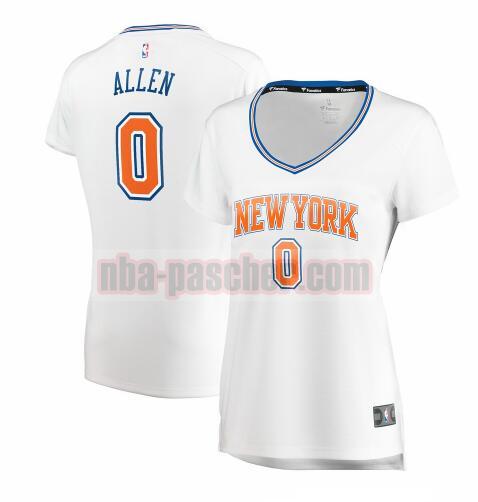 Maillot New York Knicks Femme Kadeem Allen 0 statement edition Blanc