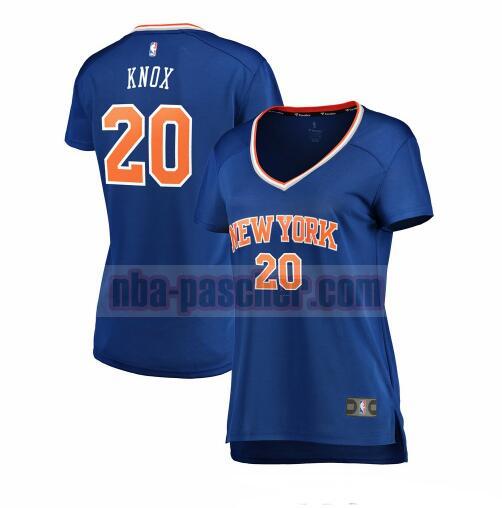 Maillot New York Knicks Femme Kevin Knox 20 icon edition Bleu
