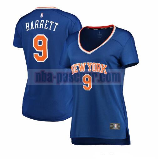 Maillot New York Knicks Femme RJ Barrett 9 icon edition Bleu