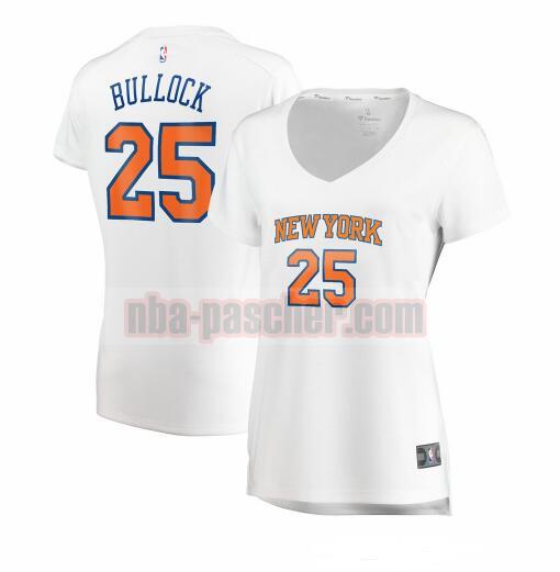 Maillot New York Knicks Femme Reggie Bullock 25 association edition Blanc