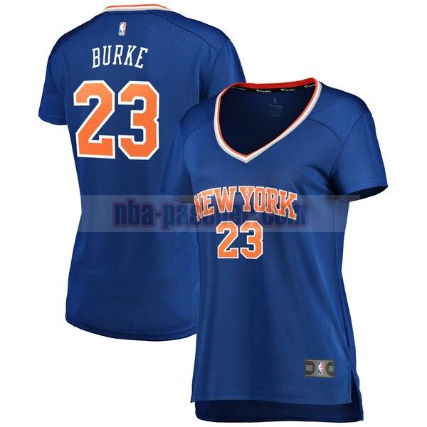 Maillot New York Knicks Femme Trey Burke 23 icon edition Bleu