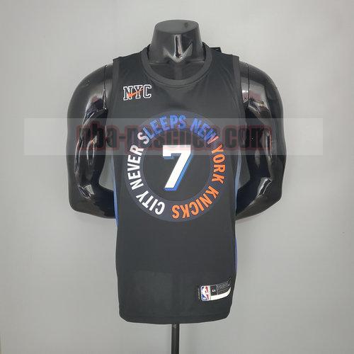 Maillot New York Knicks Homme ANTHONY 7 Ville Édition 2021 Le noir