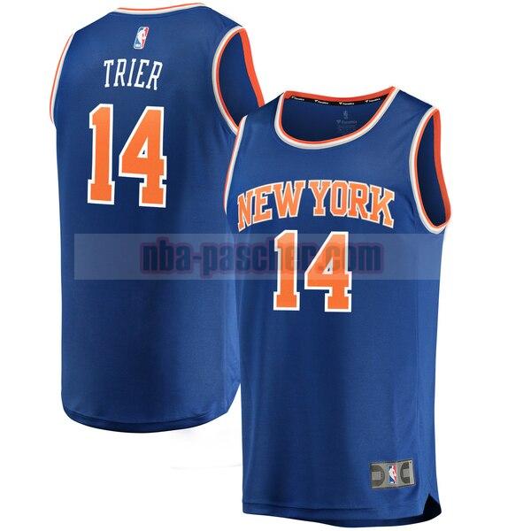 Maillot New York Knicks Homme Allonzo Trier 14 icon edition Bleu