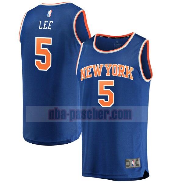 Maillot New York Knicks Homme Courtney Lee 5 icon edition Bleu