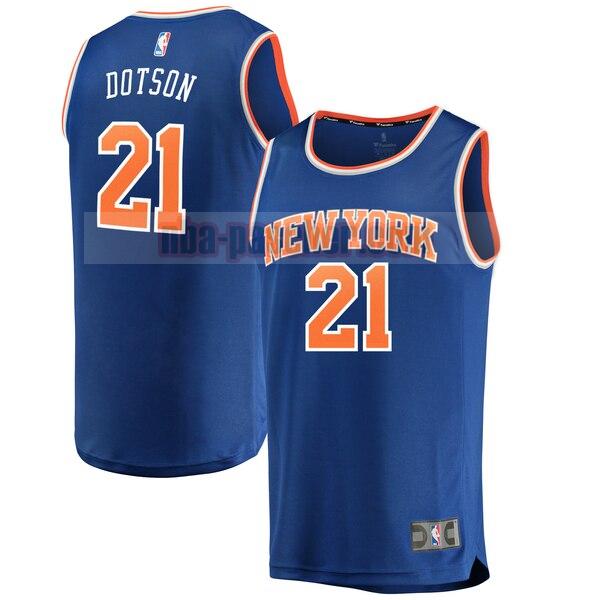 Maillot New York Knicks Homme Damyean Dotson 21 icon edition Bleu
