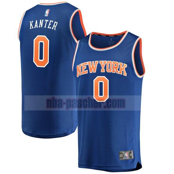 Maillot New York Knicks Homme Enes Kanter 0 icon edition Bleu