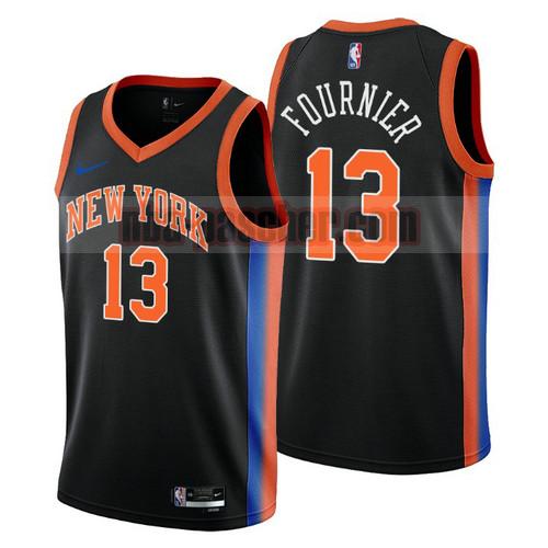 Maillot New York Knicks Homme Evan Fournier 13 2022-2023 City Edition Noir