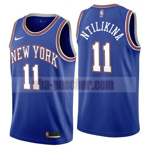 Maillot New York Knicks Homme Frank Ntilikina 11 2019-2020 Bleu