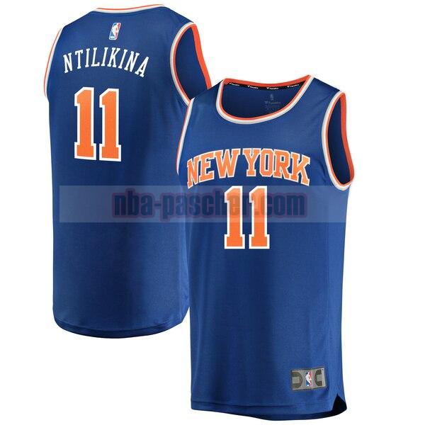 Maillot New York Knicks Homme Frank Ntilikina 11 icon edition Bleu