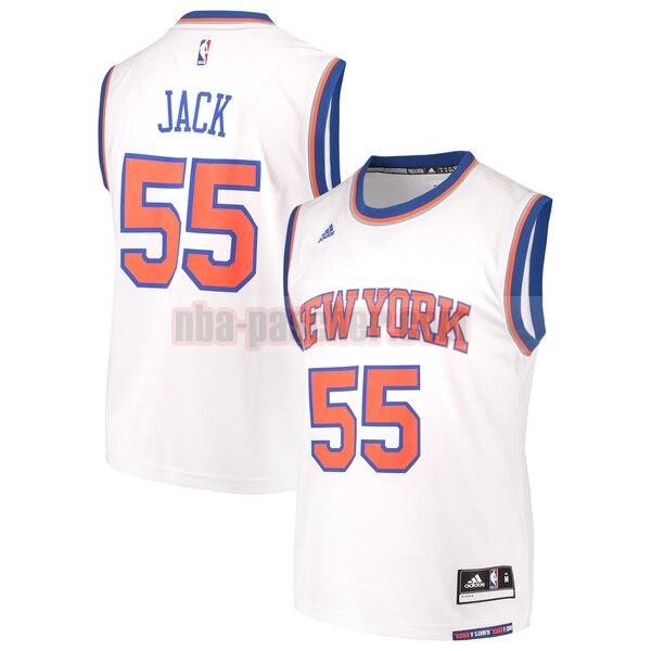 Maillot New York Knicks Homme Jarrett Jack 55 domicile Réplique Blanc