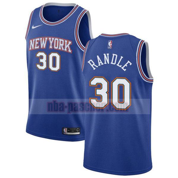 Maillot New York Knicks Homme Julius Randle 30 2020-21 saison déclaration Bleu