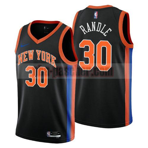 Maillot New York Knicks Homme Julius Randle 30 2022-2023 City Edition Noir