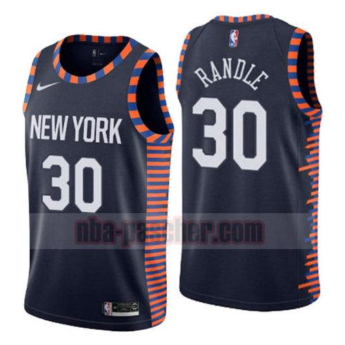 Maillot New York Knicks Homme Julius Randle 30 Ville 2019 Bleu