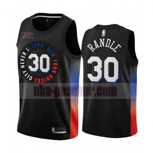 Maillot New York Knicks Homme Julius Randle 30 Édition City 2020-21 Noir