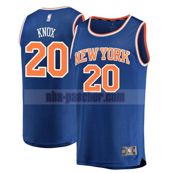 Maillot New York Knicks Homme Kevin Knox 20 2018 icon edition Bleu