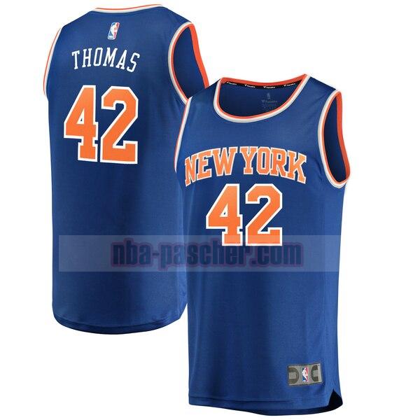 Maillot New York Knicks Homme Lance Thomas 42 icon edition Bleu
